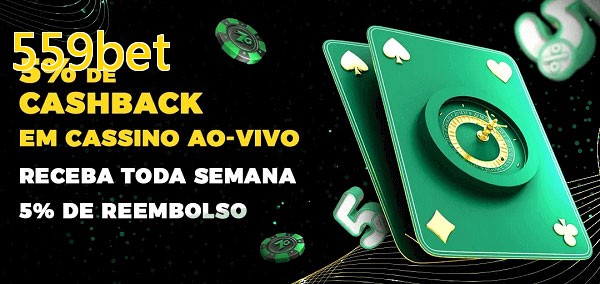 Promoções do cassino ao Vivo 559bet